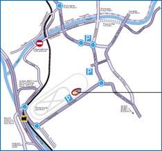 Lageplan Meran Arena